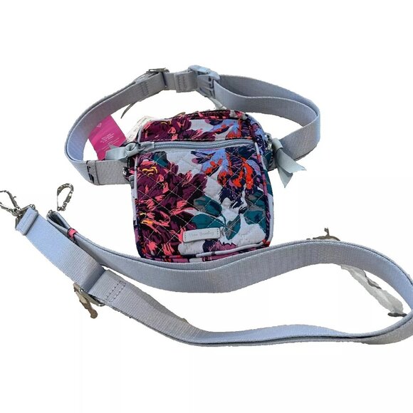 Vera Bradley RFID Small Convertible Crossbody in Neon Blooms NWT - Picture 2 of 6